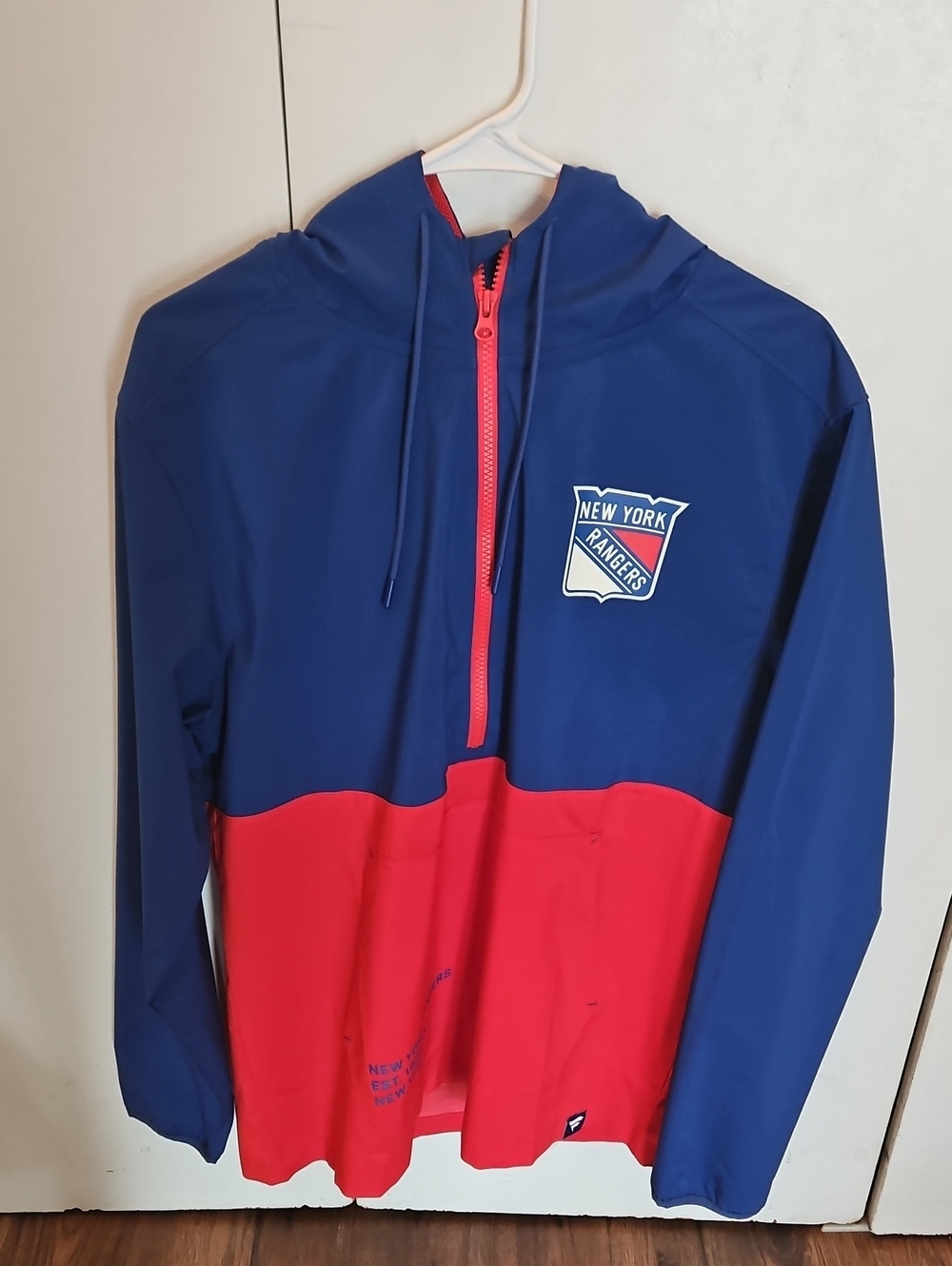 New York Rangers Hooded Pullover Windbreaker